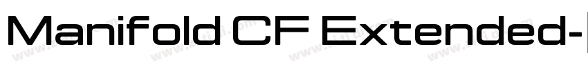Manifold CF Extended字体转换